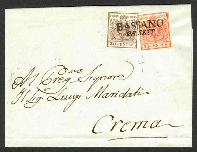 L annullo a STAMPATELLO DRITTO è stato introdotto, in sostituzione dell annullo a stampatello inclinato di origine prefilatelica, a partire dal primo Giugno 1850 fino al Maggio 1853.