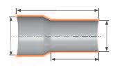 Manicotto tecnico (con tappo di protezione) 2 d1 d2 Codice /pz Imb.