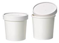 210SOUPLPP17 éf. 210LSOUP115 11 12 13 14 15 Contenitore da zuppa bianco con coperchio. Combo pack: white paper cup with lid. 14. 350 ml - 12 oz H 85 mm - 3.