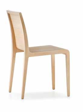 Young Design Pedrali R&D Nata per essere leggera, naturale e al tempo stesso resistente, Young è una sedia ottenuta dall unione di una scocca in multistrato curvato