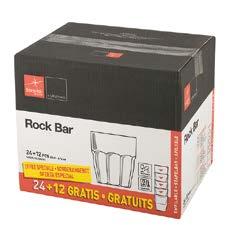 27 H 9,5 Ø CM 8 (confezionato in scatola 36 pz) ROCKS LONG DRINK Disponibili anche in