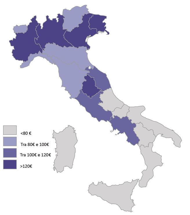 La produzione di ricchezza dell indotto turistico In Campania si stima che per ogni presenza aggiuntiva (sia esso un nuovo arrivo o un prolungamento di presenza) si generano 109,4 euro di valore