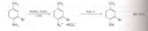 Sali di Diazonio N 2 ottimo gruppo uscente In presenza di nucleofili si ottengono differenti