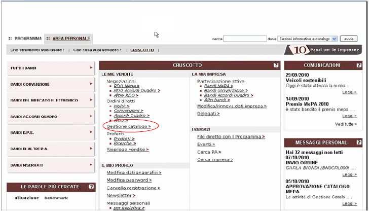 Figura 51 Menù per eliminazione delle richieste con errori ATTENZIONE: un operazione di aggiornamento massivo lascia aperta la possibilità di nuovi inserimenti via web su qualsiasi scheda tecnica