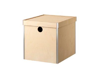 scatola con coperchio PRÄNT 33x38x33 cm, compensato