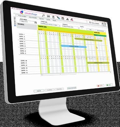 caso di strutture multivillaggio/ multicampeggio, il booking è centralizzato con analisi delle disponibilità e prenotazione estesa a tutte le strutture (versione Enterprise).