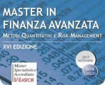 4/33 MASTER per l anno 2017/2018 MFA XVI edizione Master in Finanza