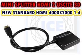 CX770210 MINISPLITTER HDMI 4KX2K 2USCIT CX763410 SPLITTER FULL HD 1080 1IN/4OUT SWITCH MATRIX HIFI HDMI 4IN/2OUT CON AUDIO DIGITALE Consente di vederee anche 2 immagini