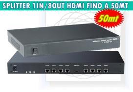 6 dove con 4 ricevitori inclusi riconverte in connessione HDMI pro SPLITTER 1IN/4OUT HDMI CAT6 50 CX781300 SPLITTER OTTICO 1IN/3OUT TOSLI SPLITTER HDMI