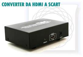 4 Risoluzioni HDMI: 480p (60hz), 576p (50hz), 720p (50/60Hz), 1080p (50/60 HZ) alimentato CX856600 CONVERTER DA HDMI A SCART CX856000