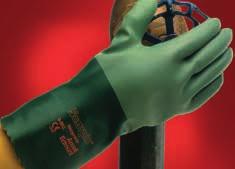 37-185 Guanto in nitrile interno liscio trattamento sanitized/actifresh zigrinatura esterna antiscivolo lunghezza 45 cm Colore: Verde Misura: 9,10 Min. ord: 12 pa / Pz.