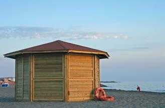 CASETTE E CHIOSCHI GAZEBO Il Chiosco Colosseo dalla forma esagonale, grazie al poco ingombro,