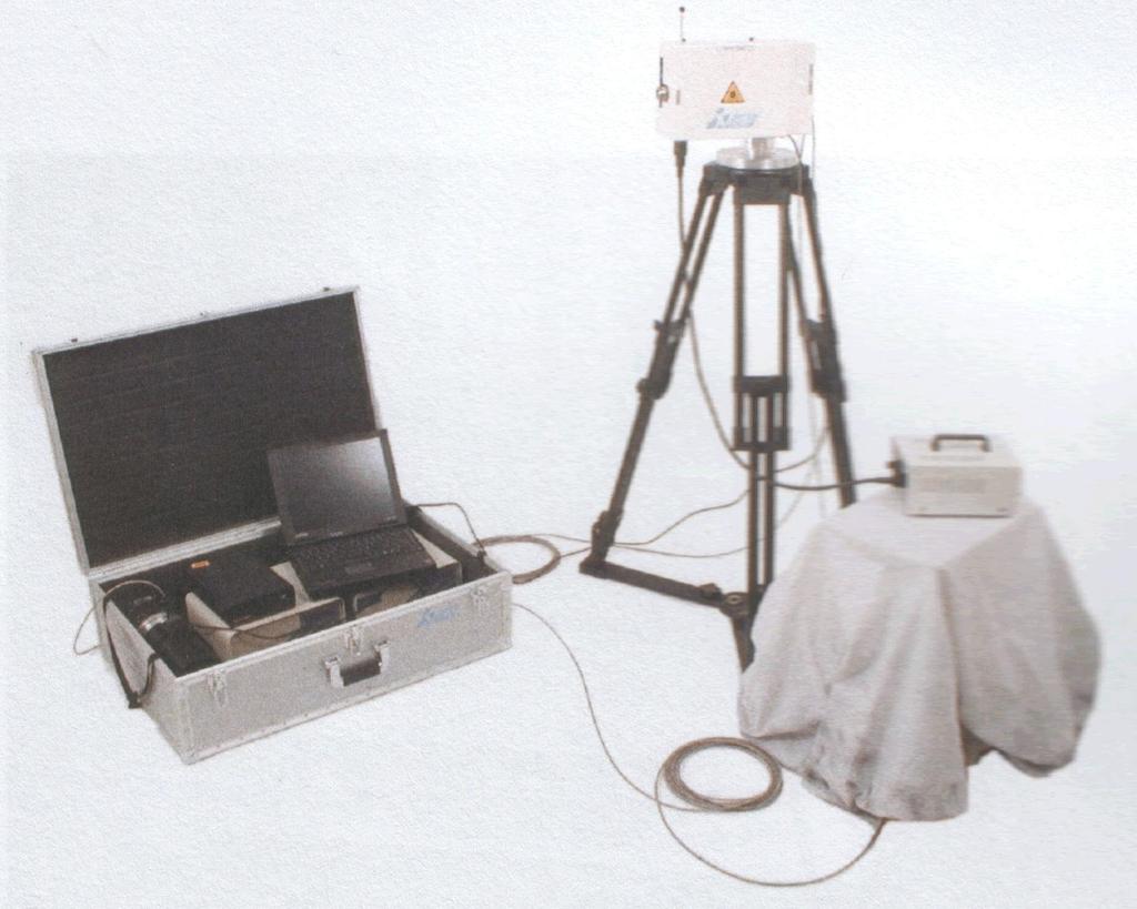 sorgente laser ad He-Ne reticolo olografico detector CCD camera, raffreddato per effetto termoelettrico videocamera a colori fibra ottica per il trasporto del fascio