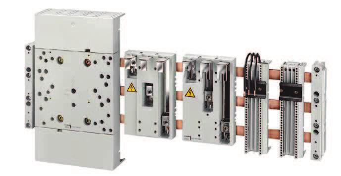 " SENTRON Sistema di distribuzione a sbarre Dimensioni di ingombro Disegni quotati Adattatori per sistemi a sbarre e supporti per apparecchiature 8US11 11-4SM00!