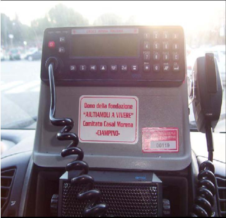 La comunicazione Presente su tutte le nostre ambulanze ed in postazione fissa, la radio è uno