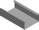 34 GUIDA ad U ultra-resistent C5-M 0,6 mm 30/28/30 Prodotto costruito in acciaio zincato spessore 0,6 mm a norma EN 10143 e EN 10346 con trattamento di post verniciatura a polveri (colore grigio)