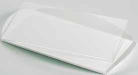 VP00700 Vassoio bianco - white tray 18X29cm - h2,5cm La vetrina portapraline può contenere cinque vassoi cod.