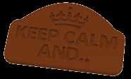 keep calm and... Cod. 23004 misura size: 60x38 h2mm 8 pcs sacher Cod.