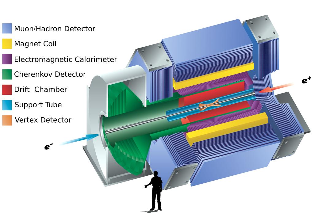 Uno spettrometro magnetico per la separazione di particelle di carica opposta; Un calorimetro elettromagnetico necessario per la rivelazione dei γ; Eventualmente un calorimetro adronico; Un