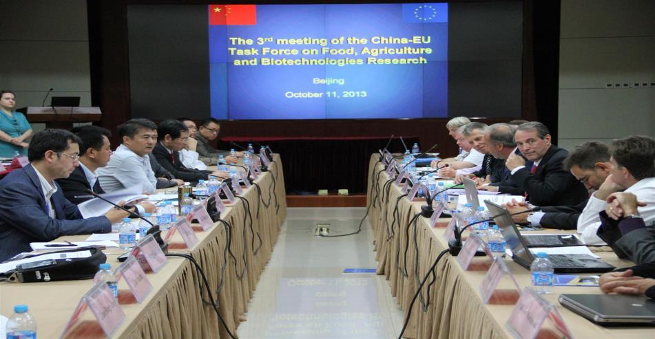 lavoro Cina- UEsu alimenti, biotecnologie e ricerca agricola.