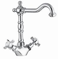 10105 Batteria a muro con bocca erogazione Three hole wall mixer with spout Mélangeur trois trous mural avec bec