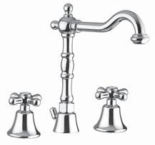 10200 Batteria bordo vasca con doccia estraibile Bath deck mixer with spout and handshower Mélangeur bain sur gorge