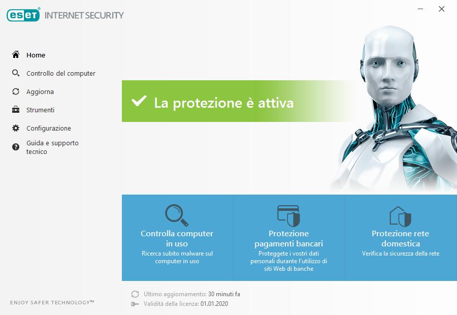 3. Guida introduttiva In questo capitolo viene fornita una panoramica su ESET Internet Security e sulle configurazioni di base. 3.