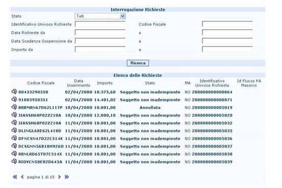 4.4. Stampa della Liberatoria Verifica puntuale: è possibile stampare una liberatoria riferita al singolo codice fiscale.