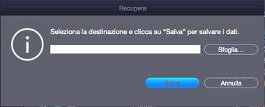 3. Cliccare su Salva per salvare o iniziare la procedura di salvataggio.