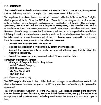 Specifica FCC Avviso per gli utenti residenti in Corea Dichiarazione di compatibilità