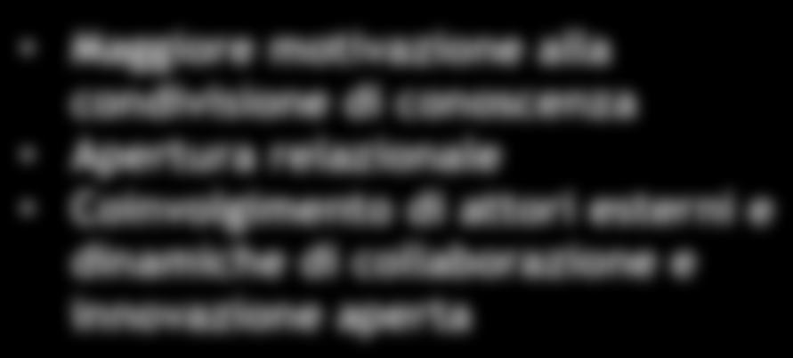 decisioni Miglioramento clima e senso di appartenenza Strutturali Maggiore motivazione alla condivisione