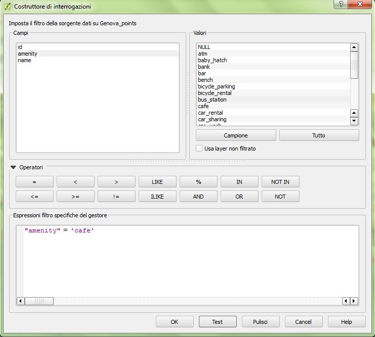 ESERCIZIO 2: OSM (10) Query Si vogliono