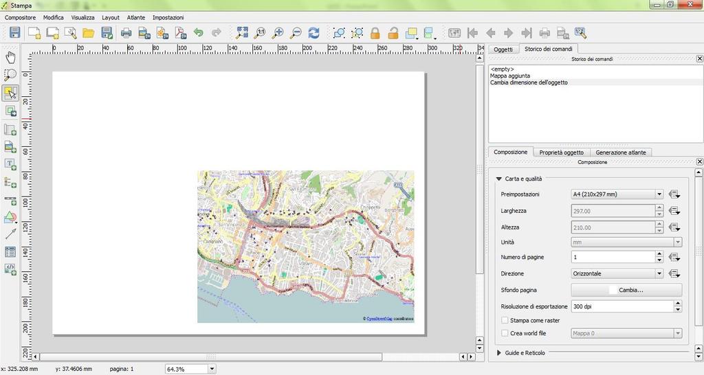 STAMPE (4) Layout Aggiungi mappa Disegnare