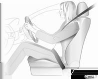 46 Sedili, sistemi di sicurezza Sedili anteriori Posizione dei sedili 9 Avvertenza I sedili devono essere sempre regolati correttamente. Sedersi aderendo il più possibile allo schienale.