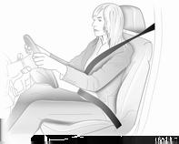 Sedili, sistemi di sicurezza 55 Cinture di sicurezza Per la sicurezza dei passeggeri, le cinture di sicurezza si bloccano durante le forti accelerazioni o decelerazioni.