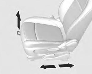 38 Sedili, poggiatesta Regolare l altezza del sedile a un livello sufficiente da avere una buona visuale su tutti i lati del veicolo e su tutti gli strumenti e display.