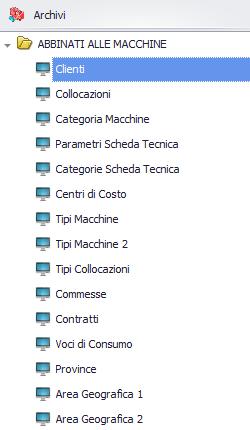 2. ARCHIVI Attraverso questo modulo è possibile definire tutte le anagrafiche di base utilizzate dal software.