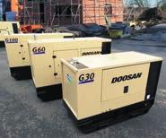 Il viaggio nel mondo dei compressori portatili Doosan comincia qui Pretendi la qualità Su tutti i compressori è offerta una garanzia di 1 anno o 2000 ore di funzionamento.
