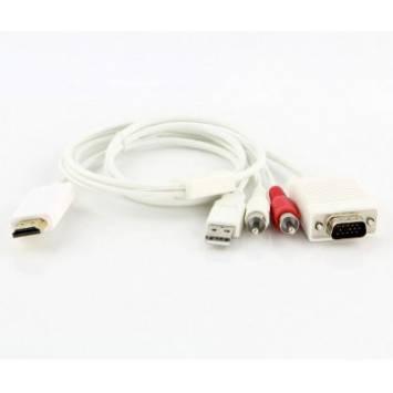 USB Questo adattatore converte il segnale digitale HDMI in segnale video analogico VGA