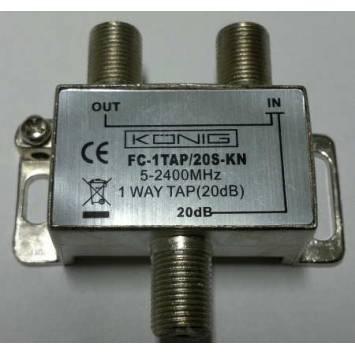 Codice: NEDFC-1TAP/20S-KN DERIVATORE 1USCITA -20dB pass.