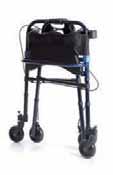 Rollator in alluminio pieghevole con due