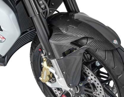 CARBONIO PROTEZIONE CALORE SCARICO EXHAUST HEAY SHIELD MV AGUSTA LUCIDO glossy Brutale 675/800 Tutti - All ZA832K