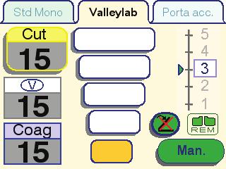 Elettrodi monopolari Se lo strumento può utilizzare solo la presa Monopolare 2 ma è collegata alla Monopolare 1, appare un messaggio di errore.