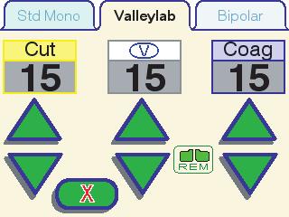 Elettrodi monopolari Nota: La modalità manuale è la sola modalità disponibile per gli strumenti senza comando a scorrimento. 1.