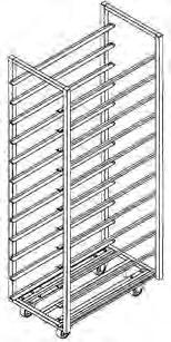 piattaforma girevole, con 2 guide sulla parte inferiore del Montanti verticali 30 x 30 mm Altezza totale del : 1775 mm Carrello 400