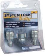 ITLY IN Kit Bulloni e Dadi antifurto per ruote I dadi e i bulloni SYSTEM LOCK sono realizzati in