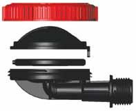 Valvola di Spurgo fine linea Novità Valvola di scarico del finale delle ali gocciolanti ideale per il mantenimento in perfetta efficienza dei gocciolatori anello di serraggio coperchio membrana corpo
