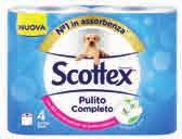 x 80 CARTA IGIENICA PULITO COMPLETO SCOTTEX conf.