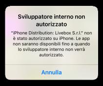 1. PREMESSA PER GLI UTENTI IOS 10 Gli utenti ios 10 che decideranno di utilizzare LiveBox dal loro tablet o smartphone, al momento del lancio dell applicazione