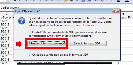 a) Dove c'è scritto Opzioni di campo Tipo di carattere, selezionare l'ultimo: Unicode (UTF- 8) b) Dove c'è scritto Opzioni di campo Separatore di campo, selezionare la virgola:, c) Dove